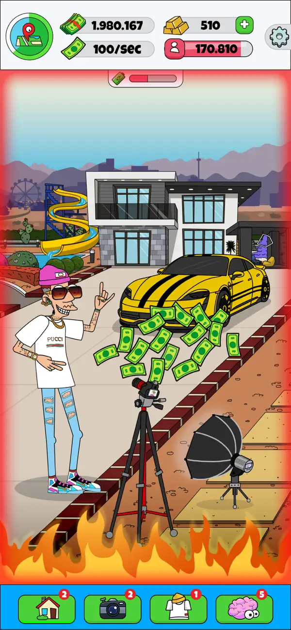 Lamar - Idle Vlogger screenshot 2