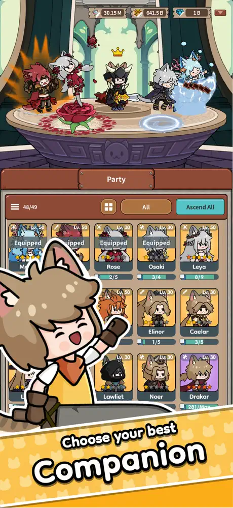 Cat Legends - Idle RPG screenshot 3