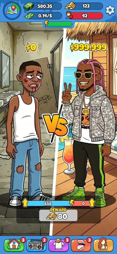 Rap Star:Idle Clicker ✨ screenshot 5