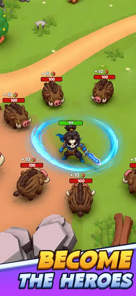 Skull Hero XP Farm RPG ✨ screenshot 1