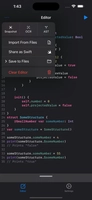 Screenshot 1 of Swifty Compiler