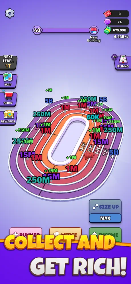 Idle Cash Run - iOSGods.com screenshot 1
