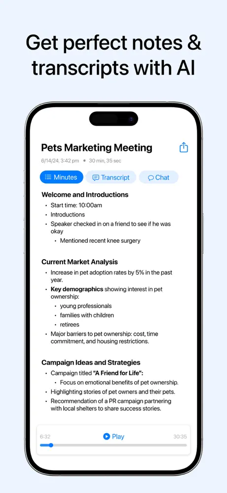 Minutes screenshot 1