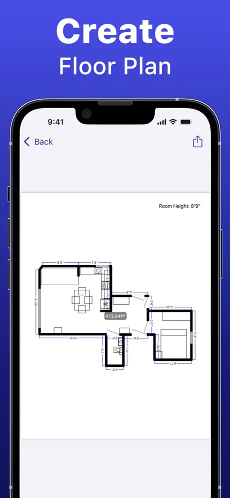 LiDAR Room Scanner: Floor Plan screenshot 3