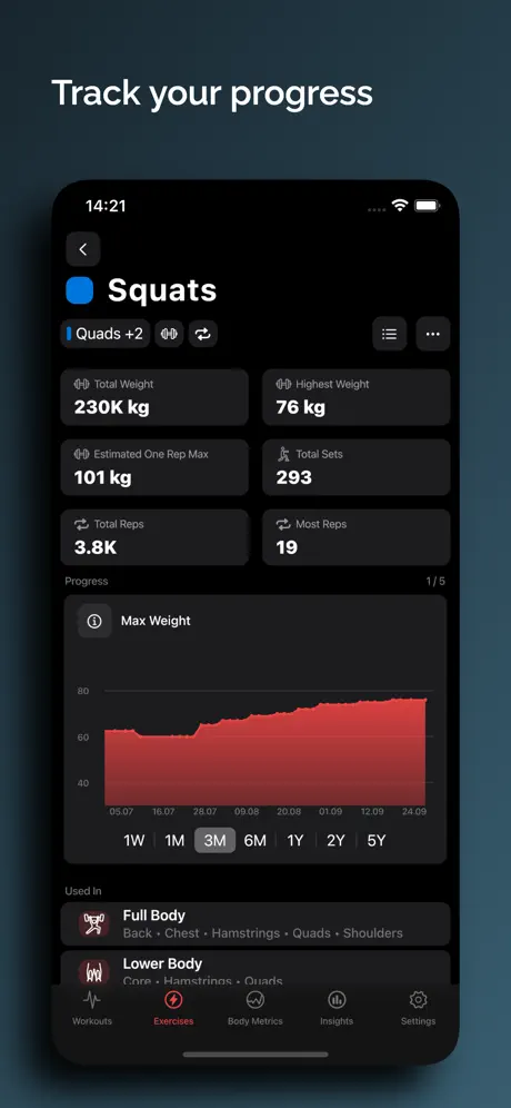 Liftbear - Strength Log screenshot 3
