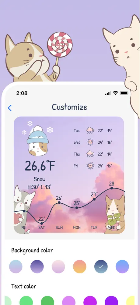 CuteWeather: weather widget screenshot 2