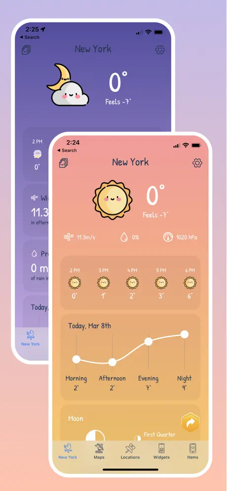 CuteWeather: weather widget screenshot 3