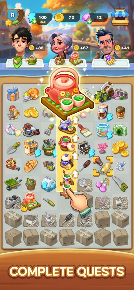Merge Village - iOSGods.com screenshot 3