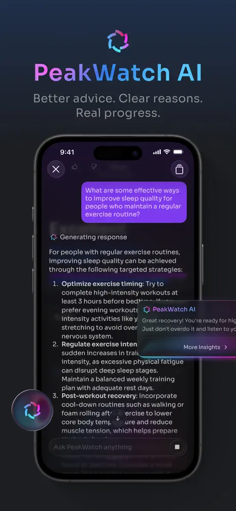 PeakWatch - AI Fitness Coach screenshot 2