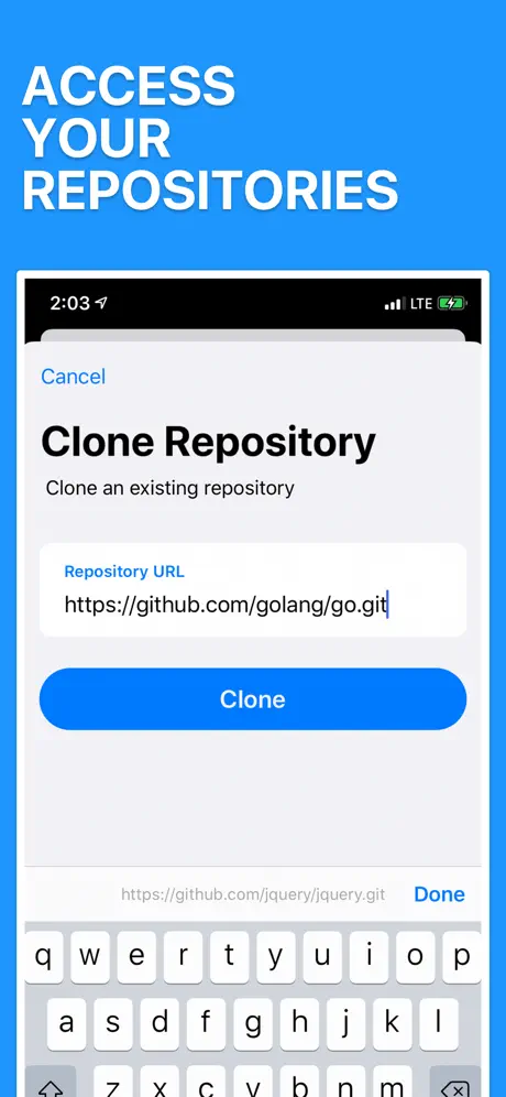 PolyGit Git Client screenshot 1