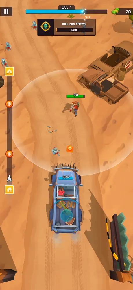 Dead Road: Zombie Highway - iOSGods.com screenshot 1