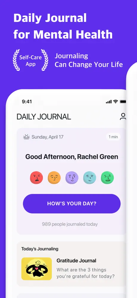 Daily Journal: CBT Self Care screenshot 1