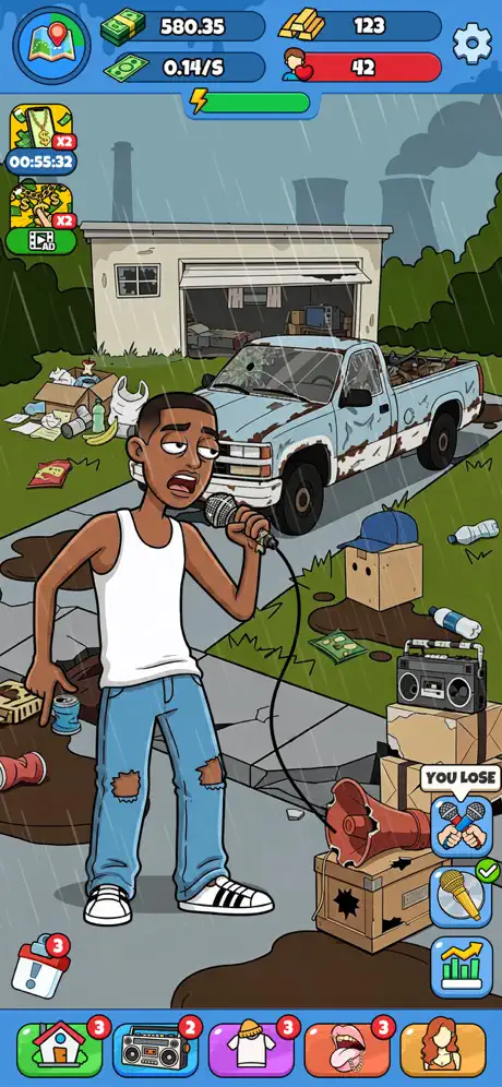 Rap Star:Idle Clicker ✨ screenshot 1
