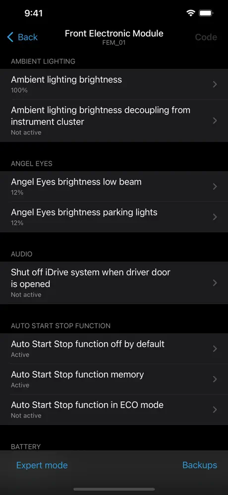 BimmerCode screenshot 3