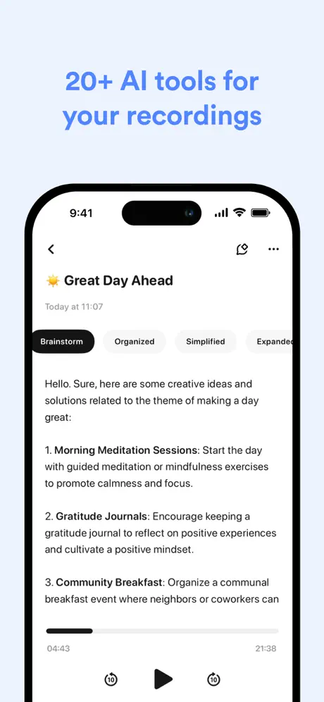 Echo - AI Audio & Voice Notes screenshot 4