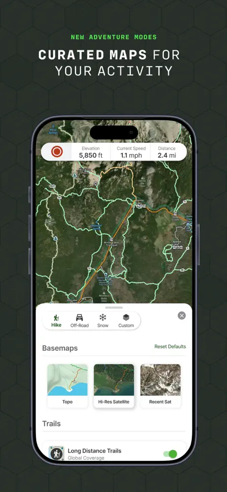 Gaia GPS screenshot 2