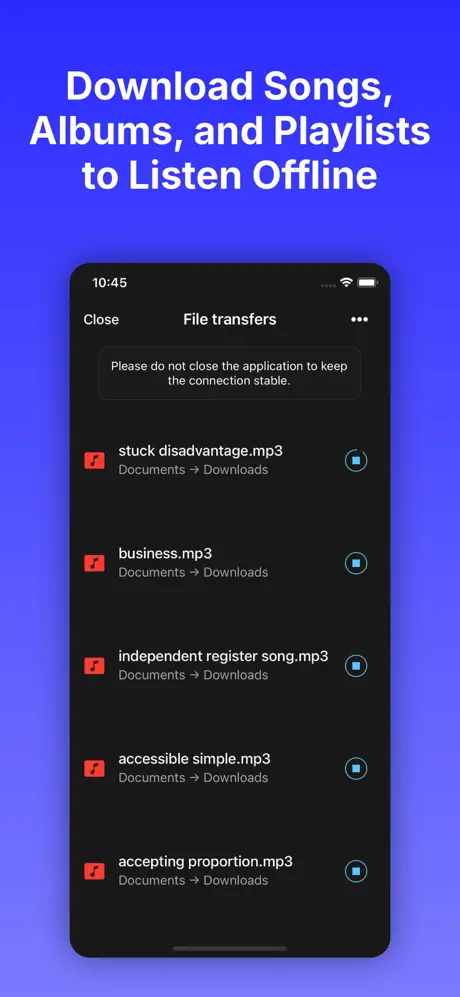 Evermusic screenshot 2