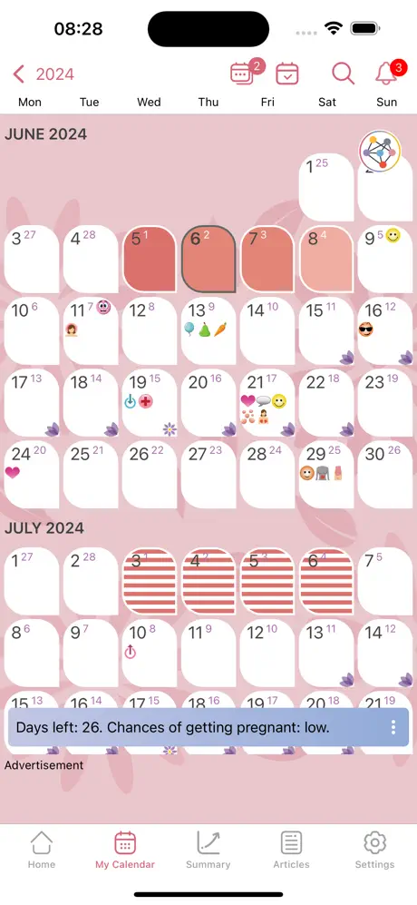 WomanLog screenshot 2