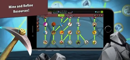 Screenshot 1 of Crafting Idle Clicker ✨