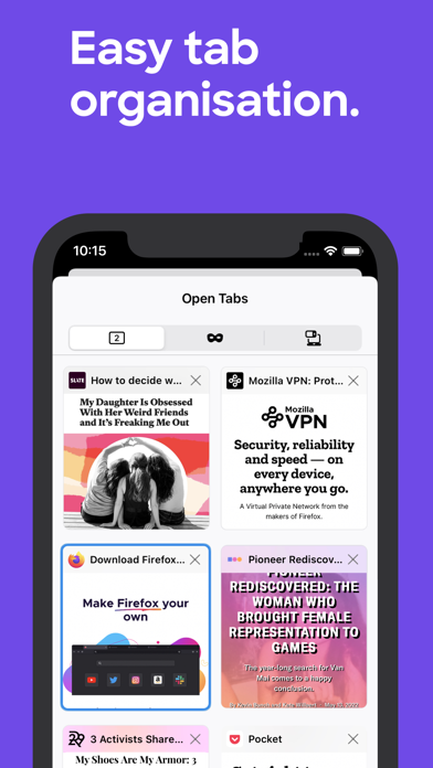 Firefox: Private, Safe Browser screenshot 2