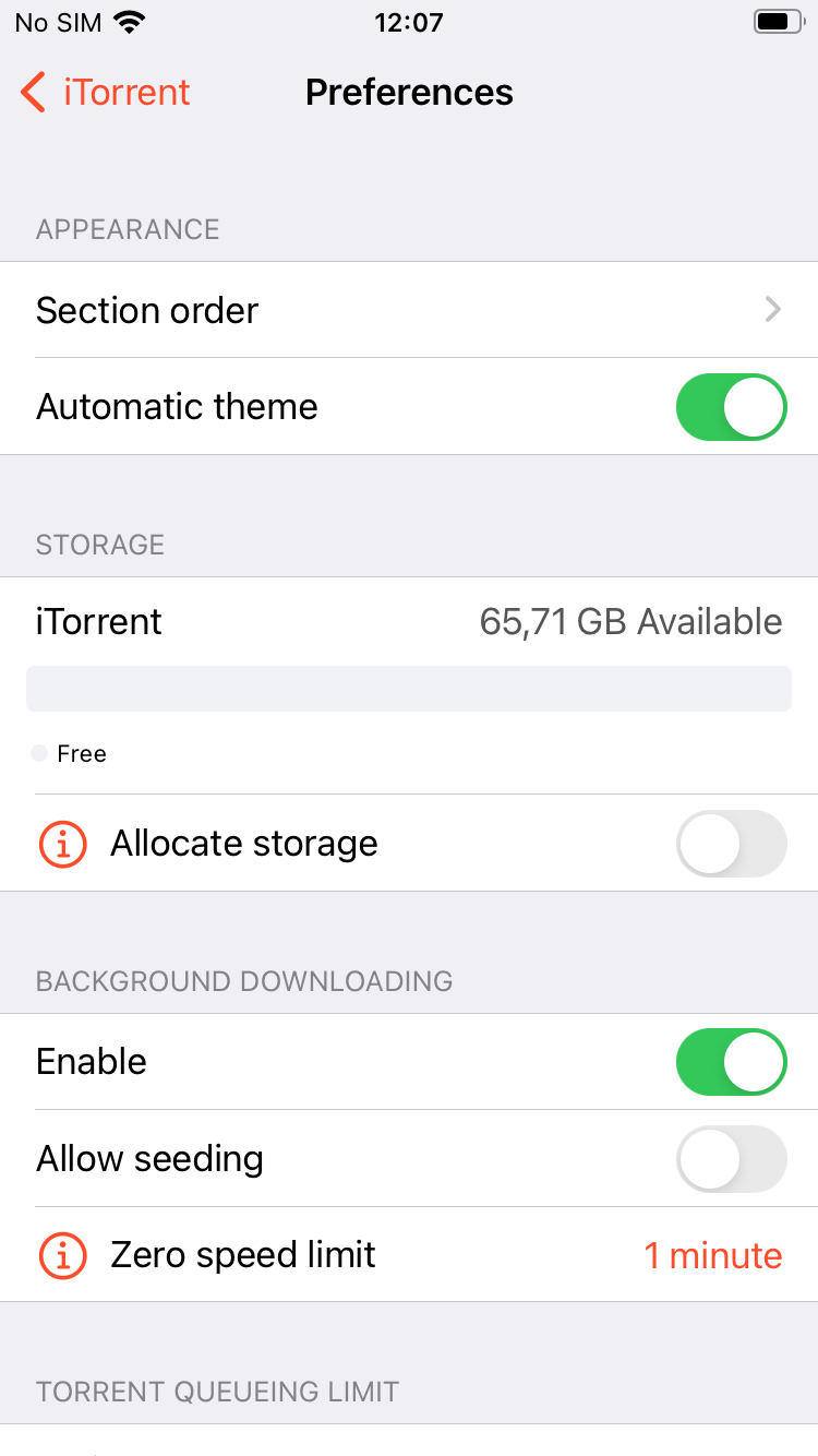 iTorrent for iOS screenshot 2