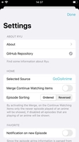 Ryu - Anime App for iOS screenshot 4