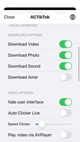 ACTikTok Tweak screenshot 2