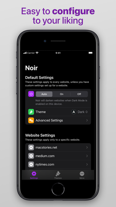 Noir - Safari Dark Mode for iOS screenshot 3