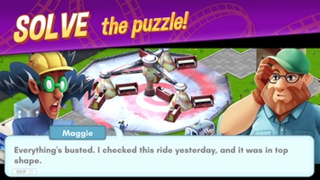 Screenshot 1 of RollerCoaster Tycoon Story Hack