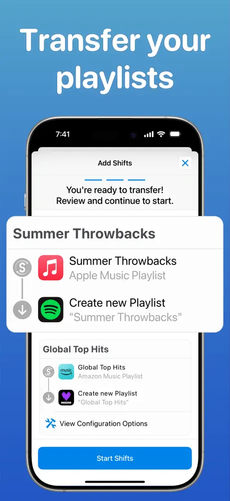 SongShift screenshot 1