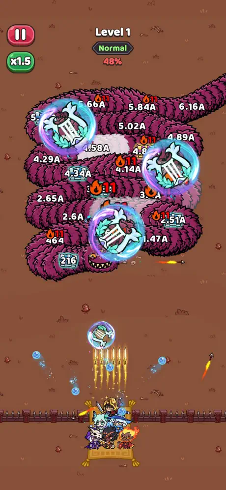 Heroes vs Crazy Wiggler - iOS ✨ screenshot 2