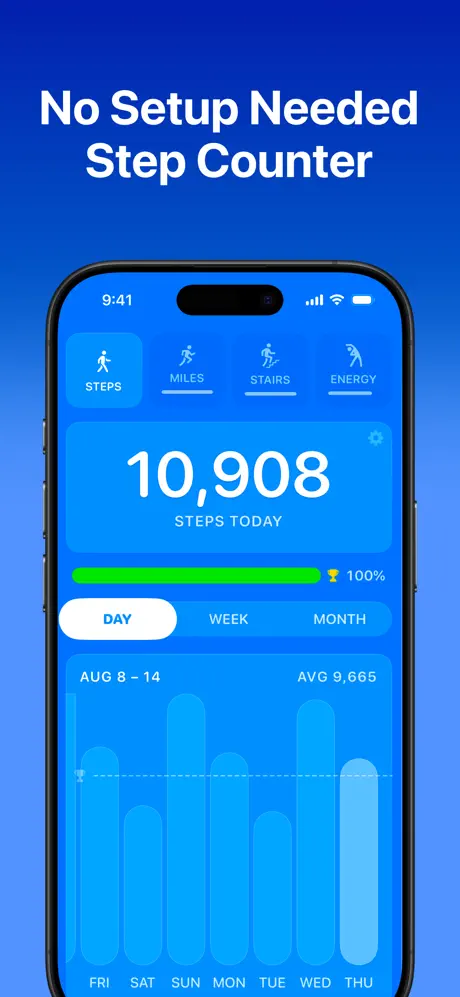 Steps: Step Counter, Pedometer screenshot 2