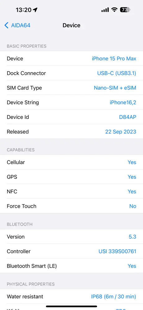 AIDA64 screenshot 2
