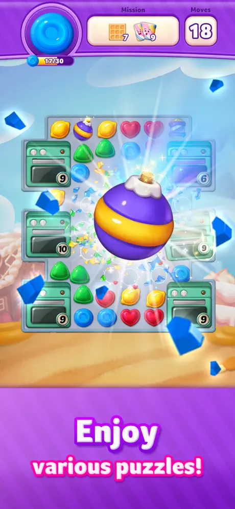 Lollipop 3: Match 3 Puzzles - iOSGods.com screenshot 3