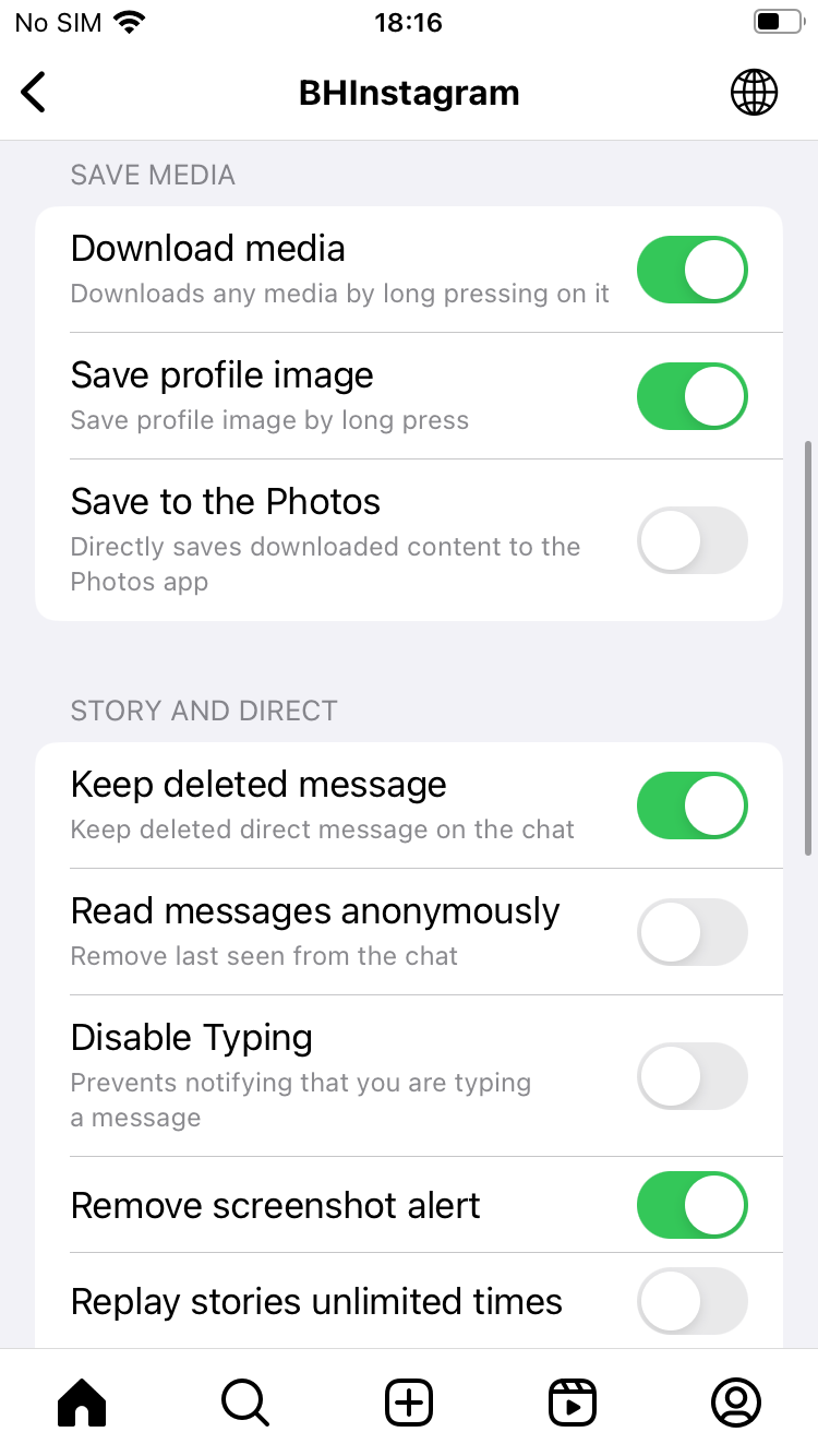 BHInsta screenshot 2