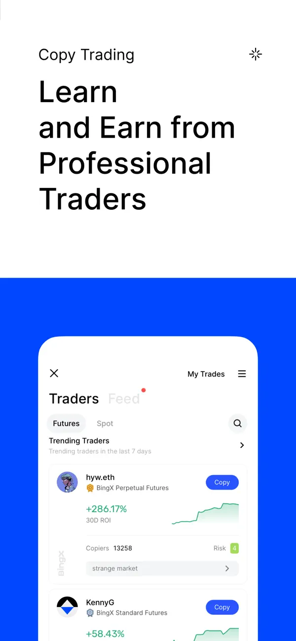 BingX - App for iOS screenshot 2