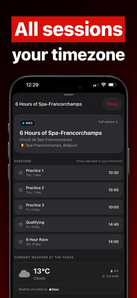 RaceDay - Racing Calendar screenshot 4