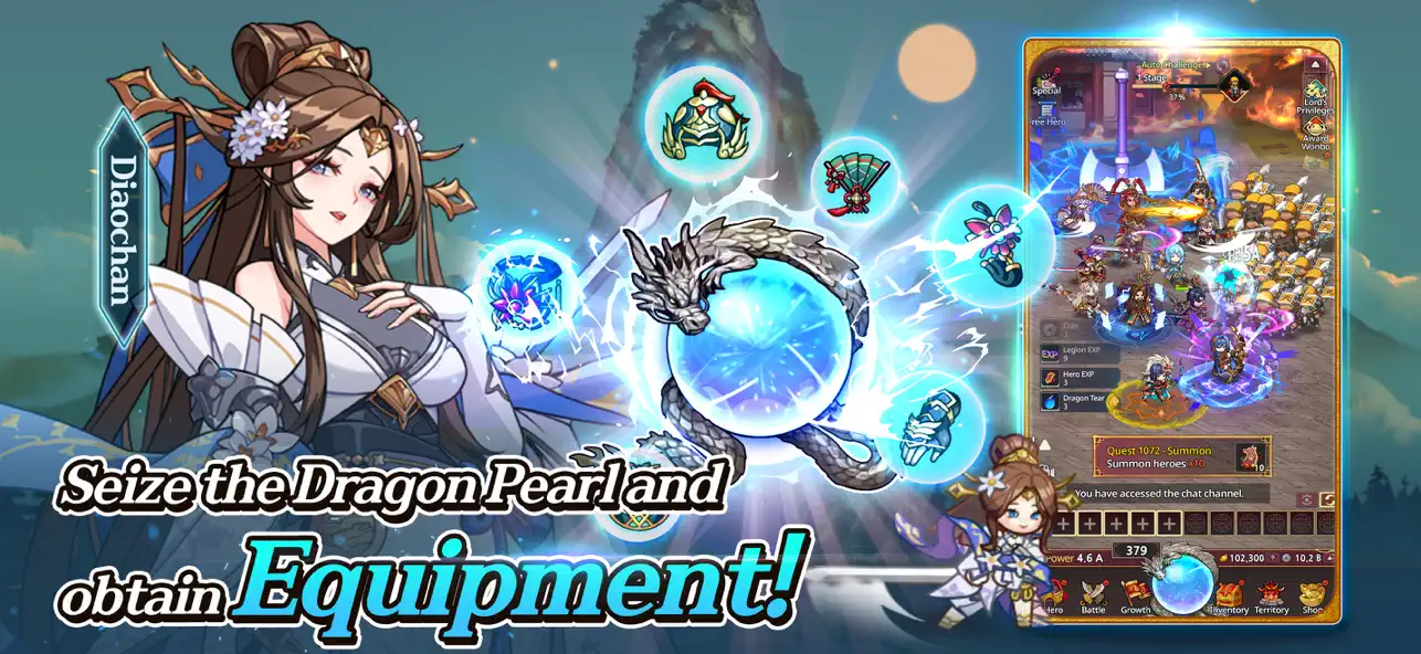 Three kingdoms Allstar : Idle RPG screenshot 2