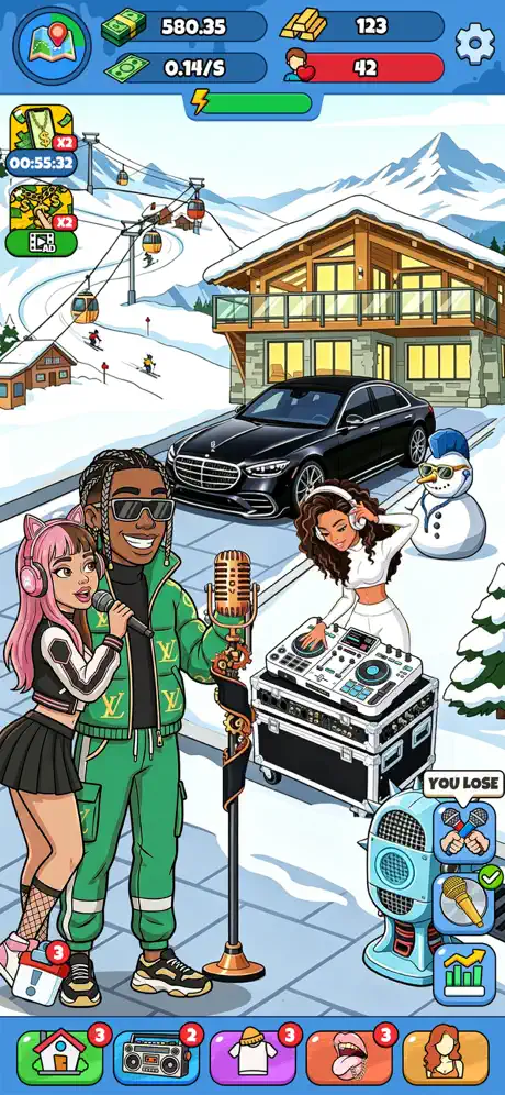 Rap Star:Idle Clicker ✨ screenshot 3