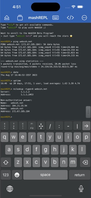 WebSSH screenshot 4