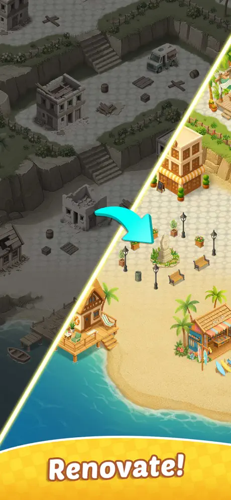 Merge Beach - iOSGods.com screenshot 2