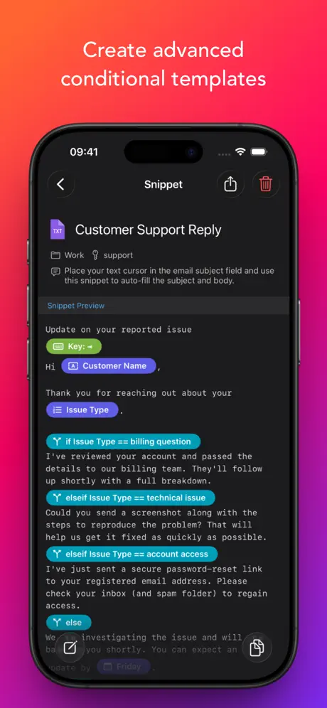 Snippety screenshot 2