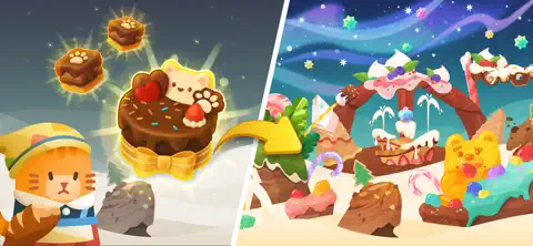 Merge Cat : Catopia Puzzle - iOSGods.com screenshot 2
