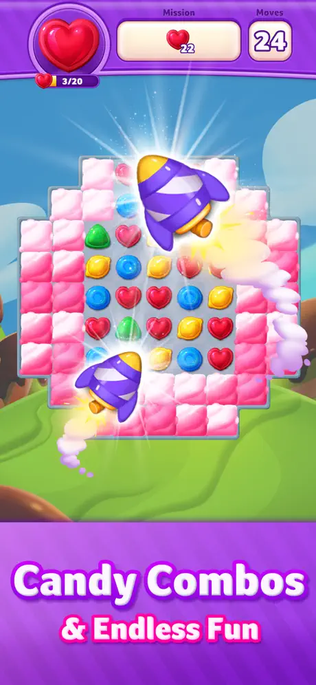 Lollipop 3: Match 3 Puzzles - iOSGods.com screenshot 2