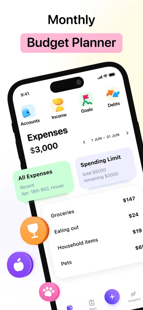 Monthly Budget Planner – BASE screenshot 1