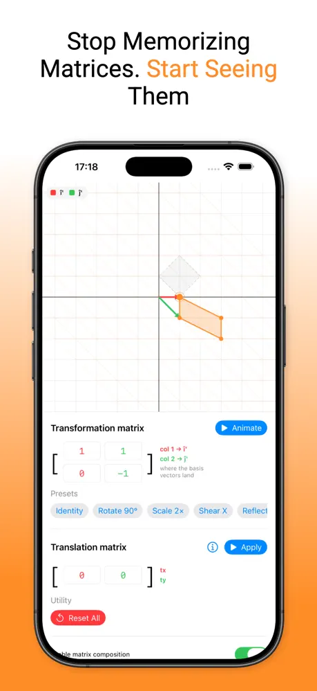 Linear Algebra Visualizer screenshot 2