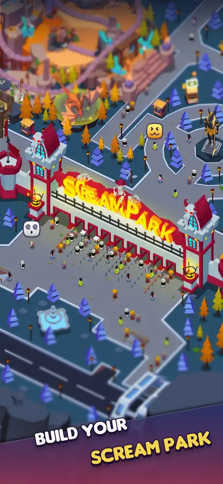Idle Scream Park ✨ screenshot 1