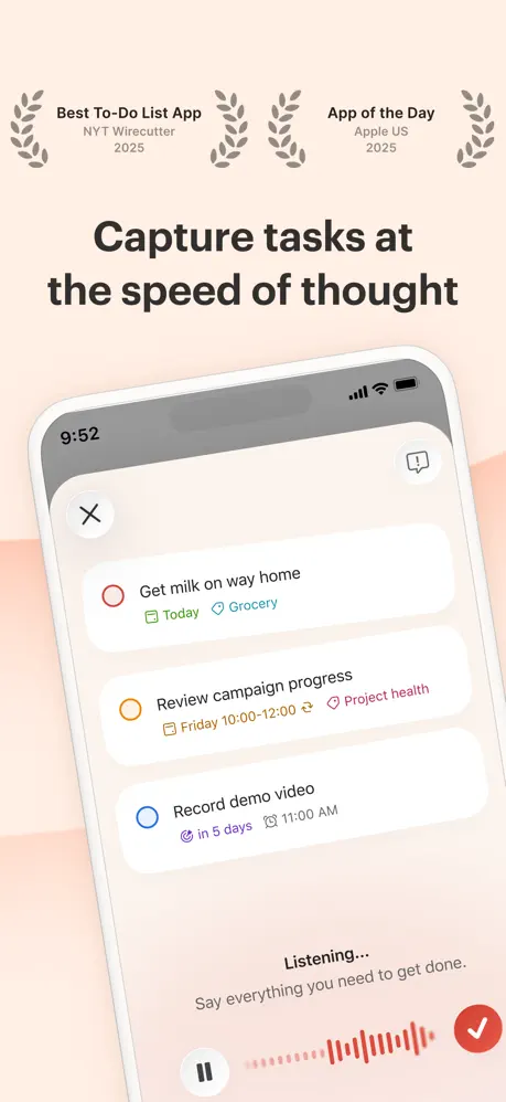 Todoist screenshot 1
