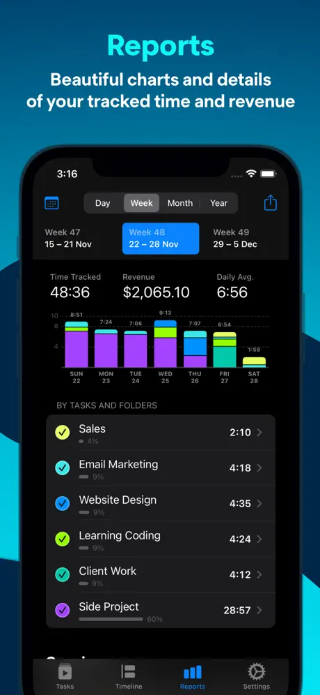 Timemator: Time Tracking screenshot 3