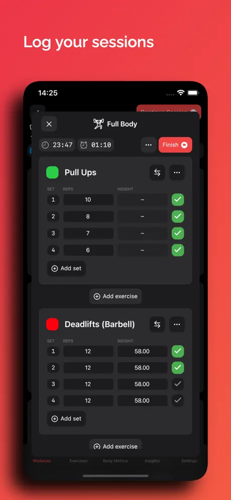 Liftbear - Strength Log screenshot 4